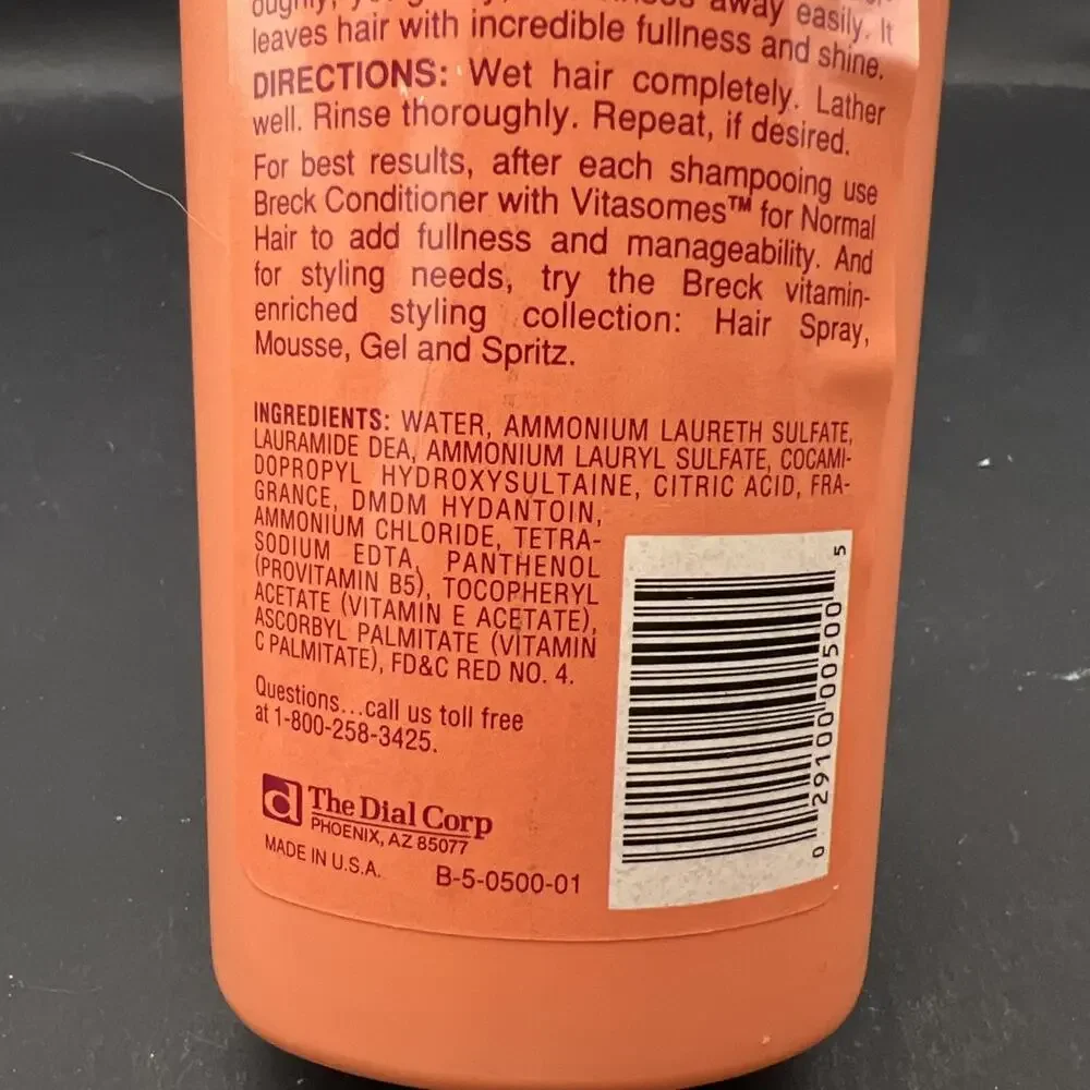 Vintage Breck Shampoo with Vitasomes for normal hair 15fl oz Healthy Indulgence